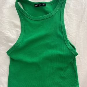 GREEN ZARA TANK